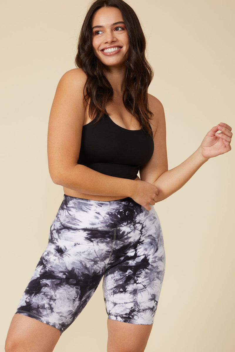 Plus size tie dye best sale biker shorts